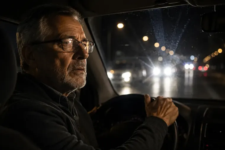 Dificuldade para dirigir à noite